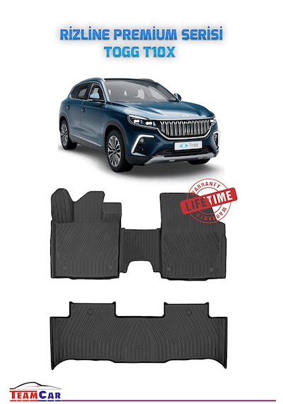 Rizline Togg T10x 2023 Sonrası Uyumlu Premium Seri Havuzlu Paspas