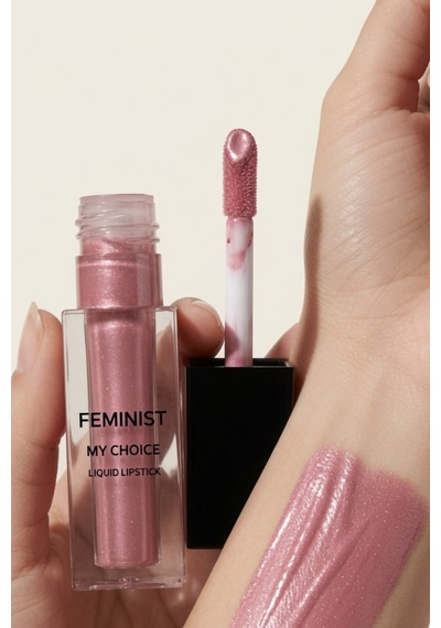 Kremsi Dokulu, Kadife Bitişli-parlak Yoğun Pigment, Gün Boyu Kalıcı Pembe