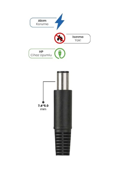 19v 4.74a 7.4 5.0mm 90w Hp İçin Laptop Adaptör