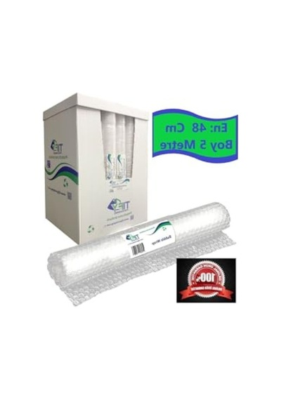 Balonlu Naylon Sargı, 5 Adet, 48 Cm Genişlik Ve 5 Metre Uzunluk Açık Indigo