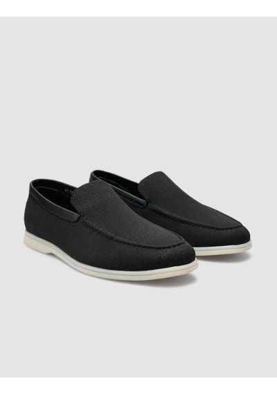 Cabani Leros Triko Siyah Erkek Loafer