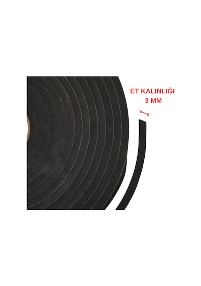 Yapışkanlı Eva Sünger Şerit 3 x 10 Mm (20 Metre)