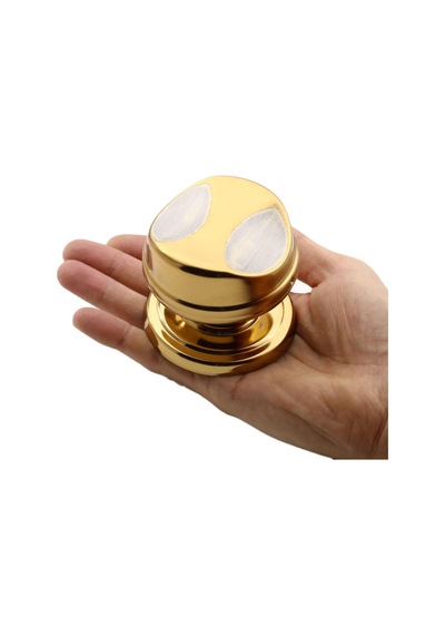Badem10 Gülkumru Albrifin Saten Kapı Tokmağı Topuzu Kolu Metal Tokmak