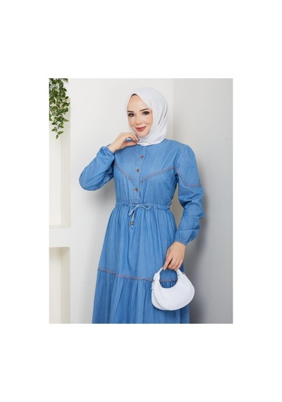 Hb Harma Time Butik Kadın Dantel Detaylı Düğmeli Ve Bağcıklı Açık Kot Mavi Elbise Açık Mavi Açık Mavi Hb Harma Time Butik Kadın Dantel Detaylı Düğmeli Ve Bağcıklı Açık Kot Mavi Elbise Açık Mavi Açık Mavi