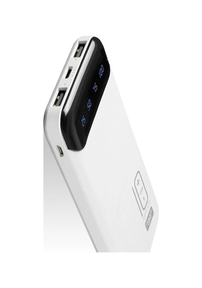 Powerway TX10 10000 mAh Dijital Göstergeli Taşınabilir Şarj Cihazı Powerbank Siyah
