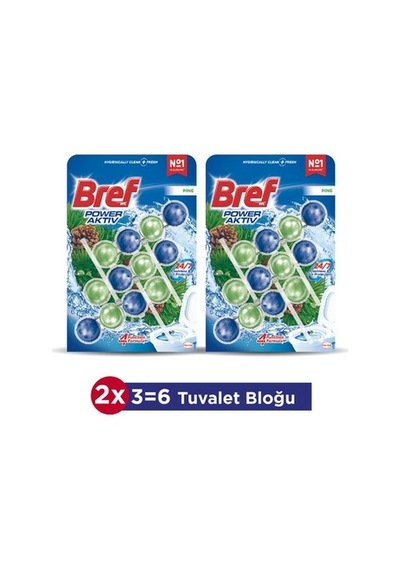 Tuvalet Bloğu 2'li Çam Kokulu Etkili Temizlik Ürünü