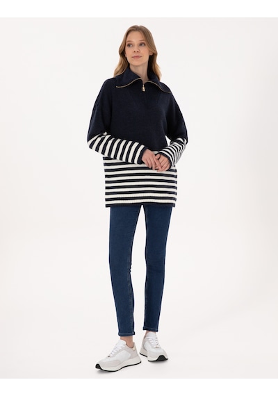 Pierre Cardin Kadın Lacivert Kazak /triko 50317227-vr033 Lacivert