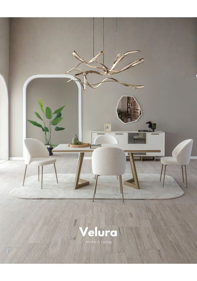 Valore Yemek Masası + 2 Sandalye Beyaz