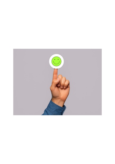Yeşil Emoji Gülen Suratlar Etiketleri Sevimli Gülümseyen Yüz Yuvarlak Mat Sticker 3 Cm 95 Adet Çok Renkli