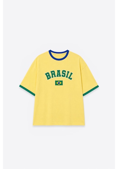 Fıfa World Cup 26 Brezilya Oversize Tişört Sarı