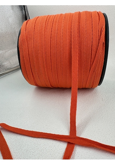 1 Cm Balıksırtı Şerit - 10 Metre - Turuncu