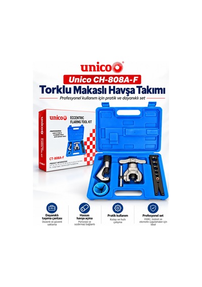 Unico Ch-808a-f Torklu Makaslı Havşa Takımı Gri