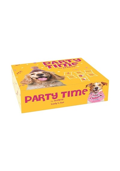 M-pets Party Time Dişi Köpekler İçin Doğum Günü Seti 20x20x7 Cm 244-50102.01