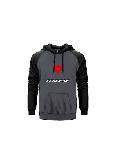 Dainese Motosiklet Gri Renk Reglan Kol Sweatshirt Gri