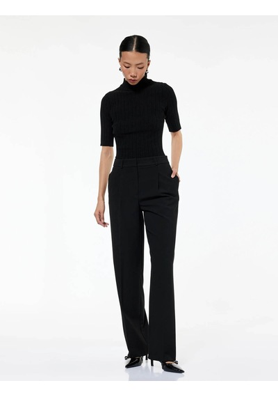 Koton Straight Fit Siyah Kadın Pantolon 7wak40020pw