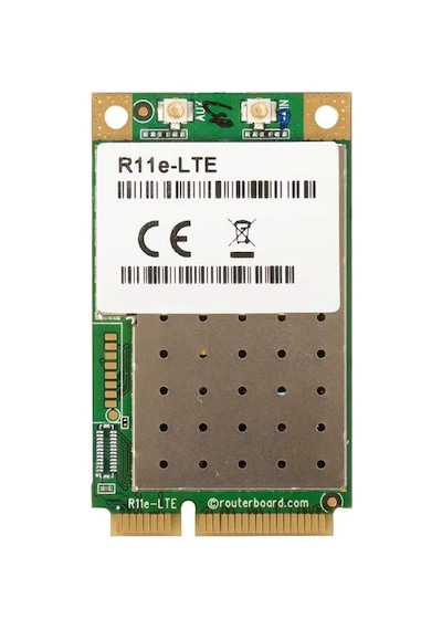 Mikrotik 2g/3g/4g/lte Minipci-e Kartı, 2 X U.fl Konnektörlü, R11e-lte 1/2/3/5/7/8/20/38/40 Bantları İçin 2 X U.fl Konnektörlü -124575
