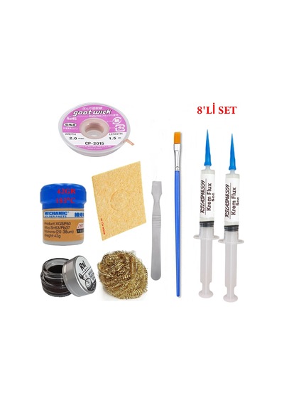 Mechanc Krem Lehim 183 C 42gr Havya Uc Temizleyici Flux Lehim Toplama Cp-2015 Lehim Emme Teli Spatula S1tk04