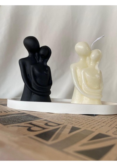 Bernami Vazo Pinterest Kadın Erkek Çift Mum Ve Biblo + Organizer Dekoratif Tabaklı Set 3 Parça Diğer