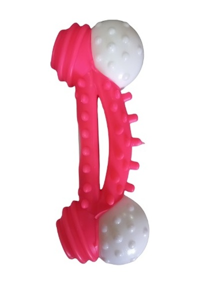 Dental Topuzlu Küçük Kemik 12 Cm Pembe Pembe