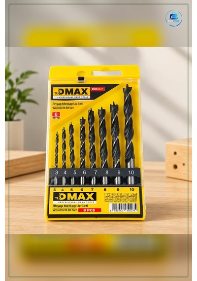 Ahşap Matkap Ucu Seti 8 Parça 3 İle 10 Mm Arası Delme Uçları Elek