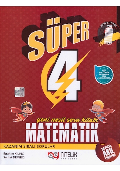 Nitelik 4.Sınıf Süper Matematik Soru Kitabı