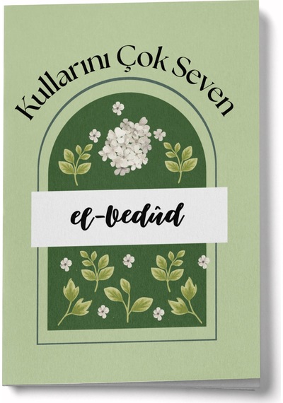 Esmaül Hüsna Serisi- El Vedud Mini Defter Çok Renkli