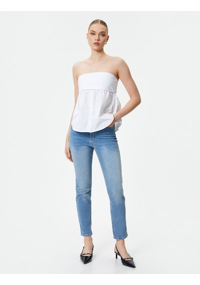 Koton Slim Fit Kot Pantolon Esnek Standart Bel - Eve Slim Jeans Açık İndigo 4sal40188md 4SAL40188MDLGT Açık İndigo Koton Slim Fit Kot Pantolon Esnek Standart Bel - Eve Slim Jeans Açık İndigo 4sal40188md 4SAL40188MDLGT Açık İndigo