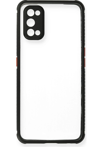 Cosmotex Newface Realme 7 Pro Kılıf Miami Şeffaf Silikon - Siyah