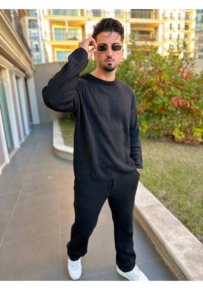 Uzun Sweatshirt Kollu Tişört Fitilli Örme Triko Yumuşak Dokulu Tüylenmez Pamuklu Kazak Ekru Uzun Sweatshirt Kollu Tişört Fitilli Örme Triko Yumuşak Dokulu Tüylenmez Pamuklu Kazak Ekru