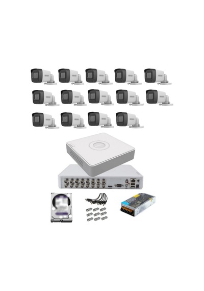 14 Kameralı Güvenlik Kamera Hazır Set 2tb 7/24 Hdd-2tb Kayıt Kapasiteli Sistem