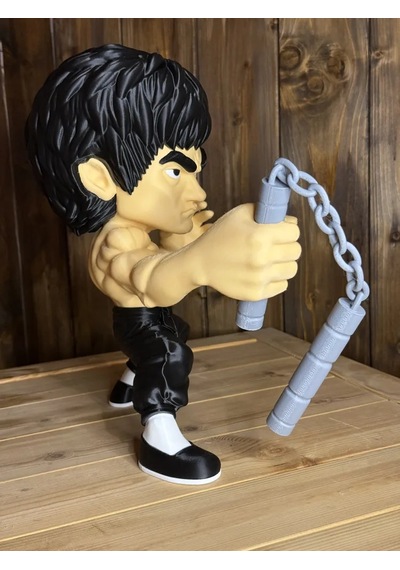 Bruce Lee 2 Figür 20cm-3d Baskı-kolleksiyonluk Biblo
