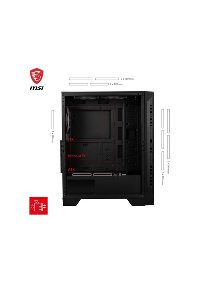 Msı Mag Forge 120a Aırflow Bilgisayar Kasası