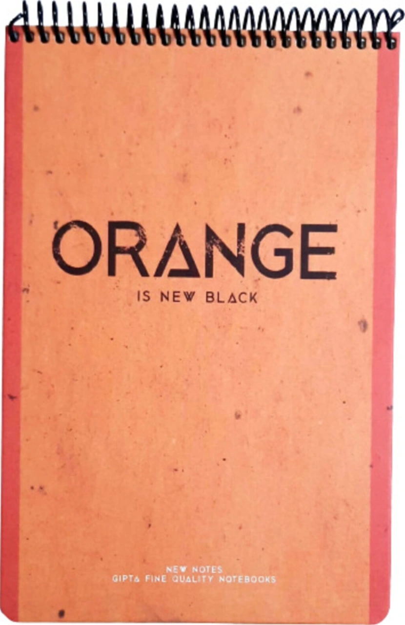 New Notes Orange Is New Black Spiralli Sert Kapak 100 Yaprak 17x24 Çizgisiz Turuncu