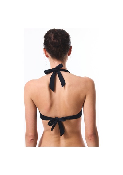 Penti Siyah Clean Hot Toparlayıcı Boyundan Bağlamalı Bikini Üstü