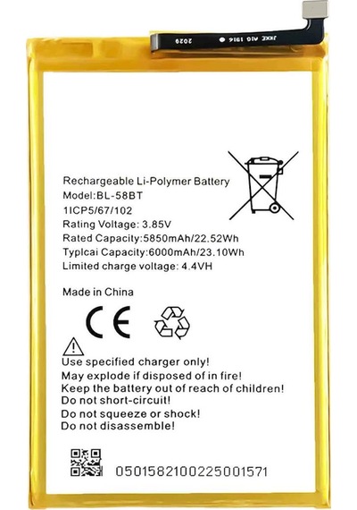 Tecno Pova 4 Bl-58bt Uyumlu İthal Pil