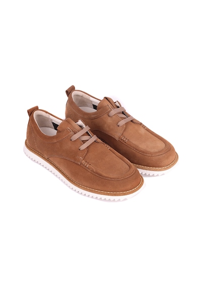 Shoetyle - Taba Renk Hakiki Süet Erkek Loafer - 666-5906-1632