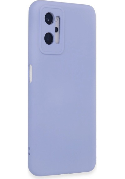 Realme 9i 4g Kılıf Nano İçi Kadife Silikon - Lila Renkli