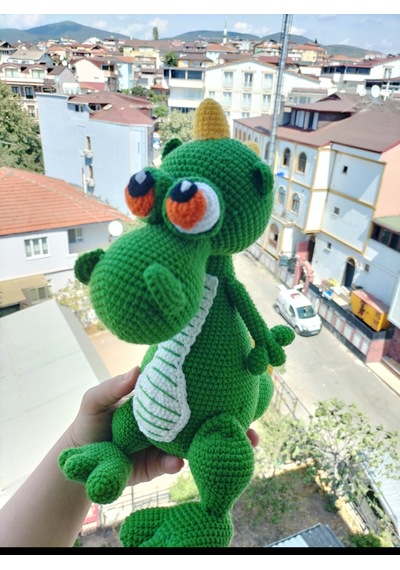 Dukakidstoys Yeşil Ejderha Dragon Dinazor Oyuncak Hediyelik