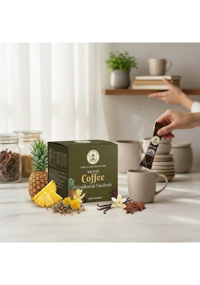 Premium Detox Coffee - 3 Aylık Kullanım / 3 X 30 Adet Kahve Giritli Metin Efendi Çözünebilir