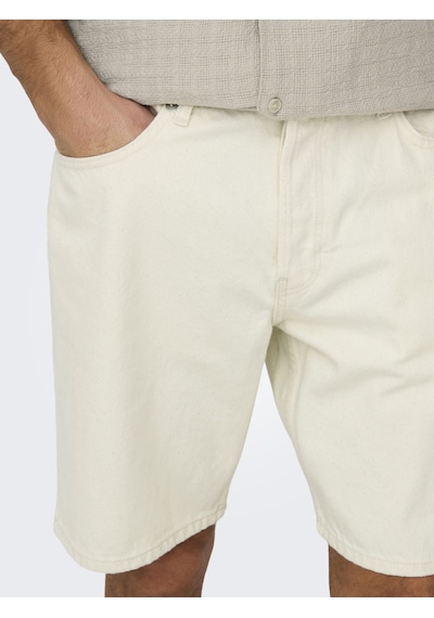 Only & Sons Onsedge Ecru 2044 Pım Dnm Shorts Noos Erkek Pembe Şort - 22032044