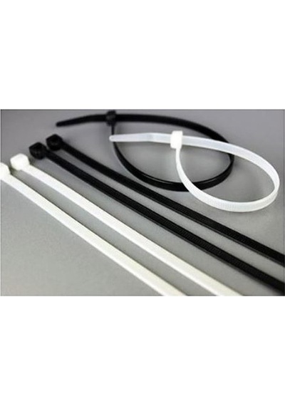 Zenith Kablo Bağı Plastik Cırt Tesisat Kelepçesi 8.0 x 380 MM 100 Adet Siyah