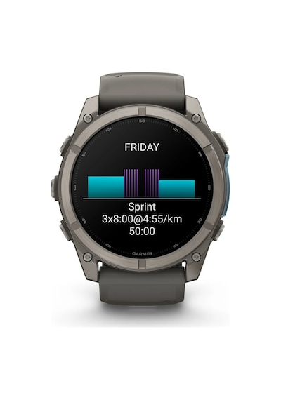 Garmin Fenix 9 51 MM Silikon Kayışlı Titanyum Çakıl Akıllı Saat (Distribütör Garantili)