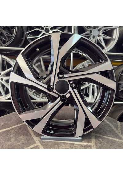 16 İnç 4x100 Clio İcon Siyah Elmas Kesim Jant Modeli 4 Adet