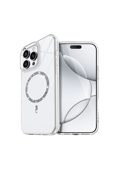 Apple iPhone Uyumlu 16 Pro Live Diamond Magsafe Kapak - Şeffaf Bz8683140860653