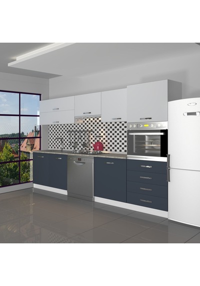 Decoraktiv Elite 280yq Ankastre Boy Dolaplı Mdf Hazır Mutfak Dolabı - Tezgah Dahil - Antrasit - Buz Gri Diğer Decoraktiv Elite 280yq Ankastre Boy Dolaplı Mdf Hazır Mutfak Dolabı - Tezgah Dahil - Antrasit - Buz Gri Diğer