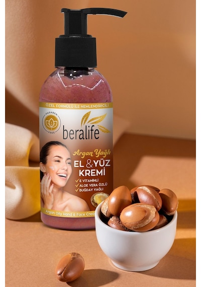 Beralife Argan Yağlı El ve Yüz Kremi 150 ML