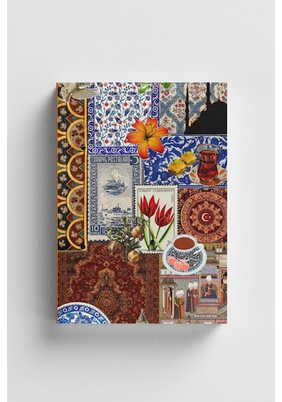 Kolaj Serisi 42 Bir Kültür Mirası Bullet Journal A5 Noktalı Defter Çok Renkli