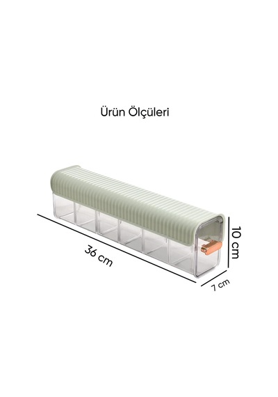 Şeffaf Yapışkanlı 6 Bölmeli Sürgülü Çekmece İçi Çorap İç Çamaşırı Organizeri 36x10x7 Cm beyaz