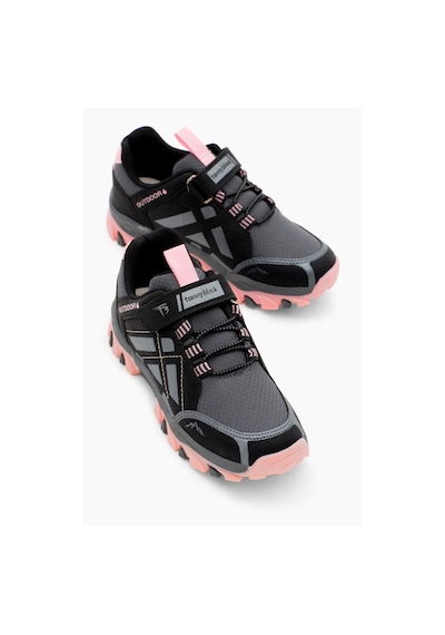 Tonny Black Termo Taban Su İtici Kumaş Cırtlı Çocuk Unisex Füme Pembe Trekking Ayakkabı Tbtmkd025 Füme Pembe