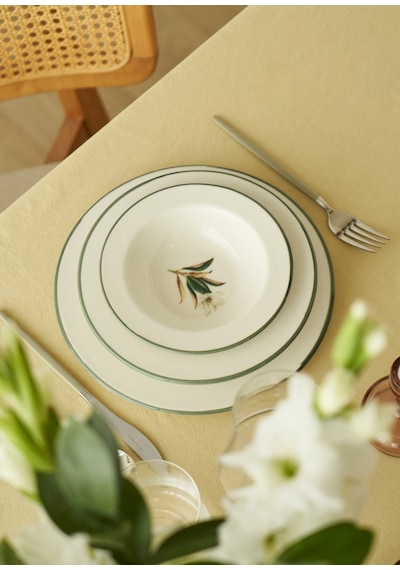 Bella Maison Garden Stoneware 12 Parça 4 Kişilik Yemek Takımı Mix Çok Renkli